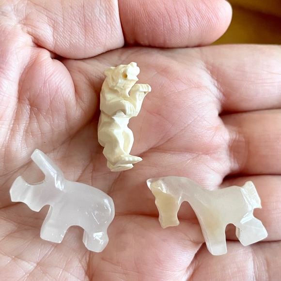 Bundle of 3 Miniature animals spirit animals stone - Picture 3 of 14